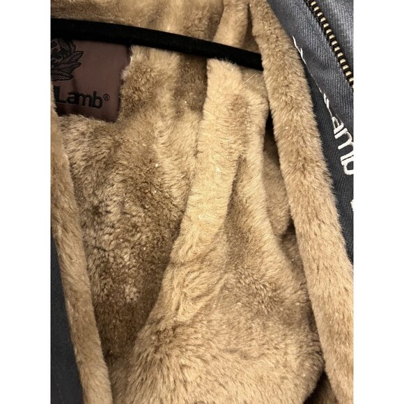 Men's Hemp HoodLamp Dark Blue Hooded Canvas Jacket size Large Heritage - Picture 6 of 14